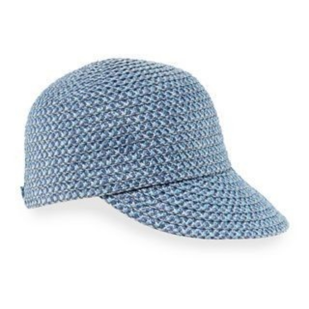 Crochet basketball hat with visor
